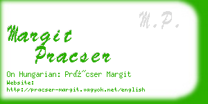 margit pracser business card